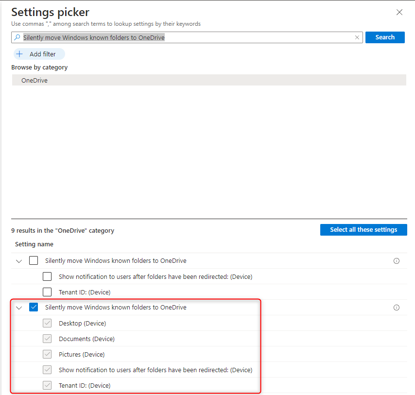 Get Started: Configure OneDrive KFM