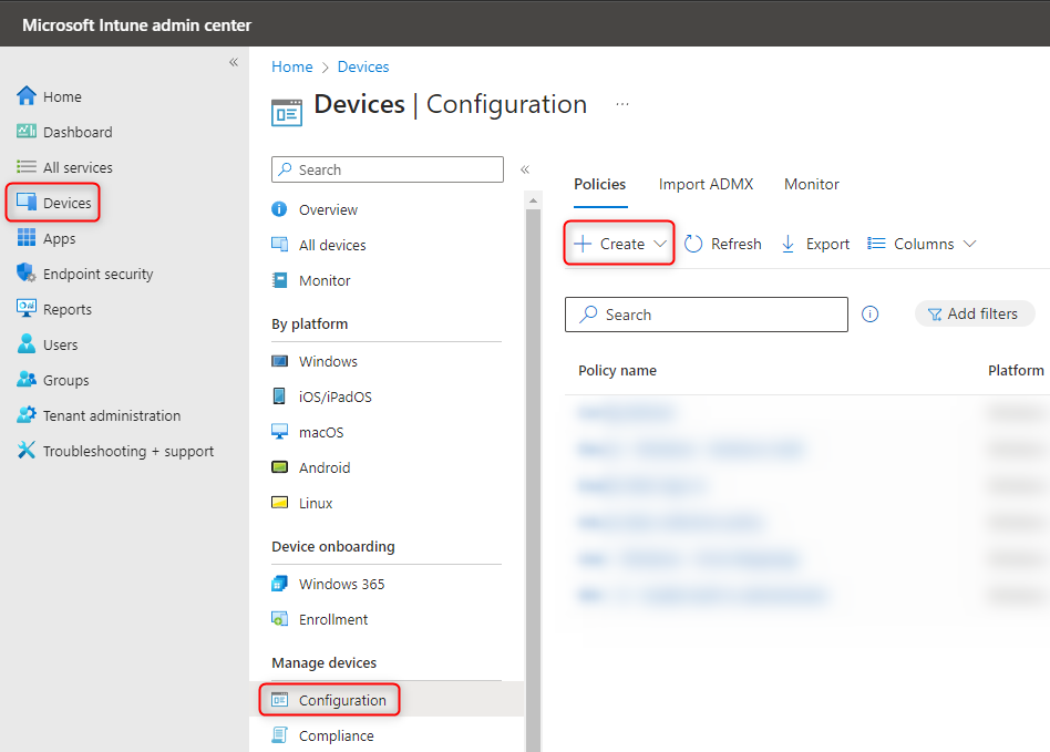 Configure Web Sign-in in Intune