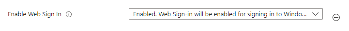 Configure Web Sign-in in Intune